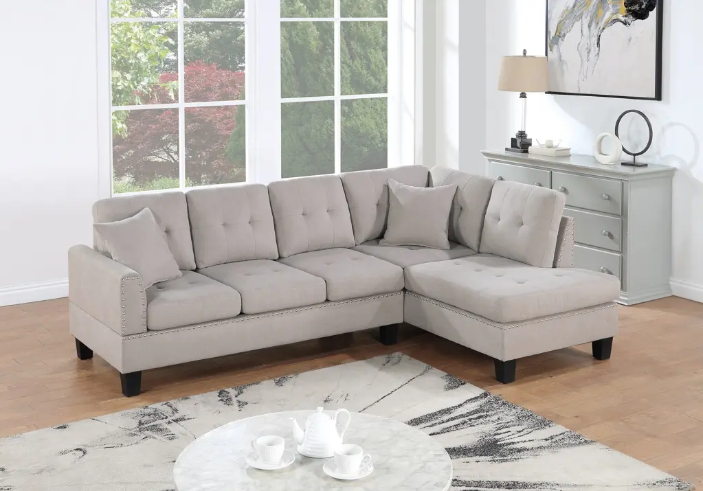 Living Room Furniture 2 Piece Sectional Sofa Set Laf Sofa and Raf Chaise Lounge kanepe