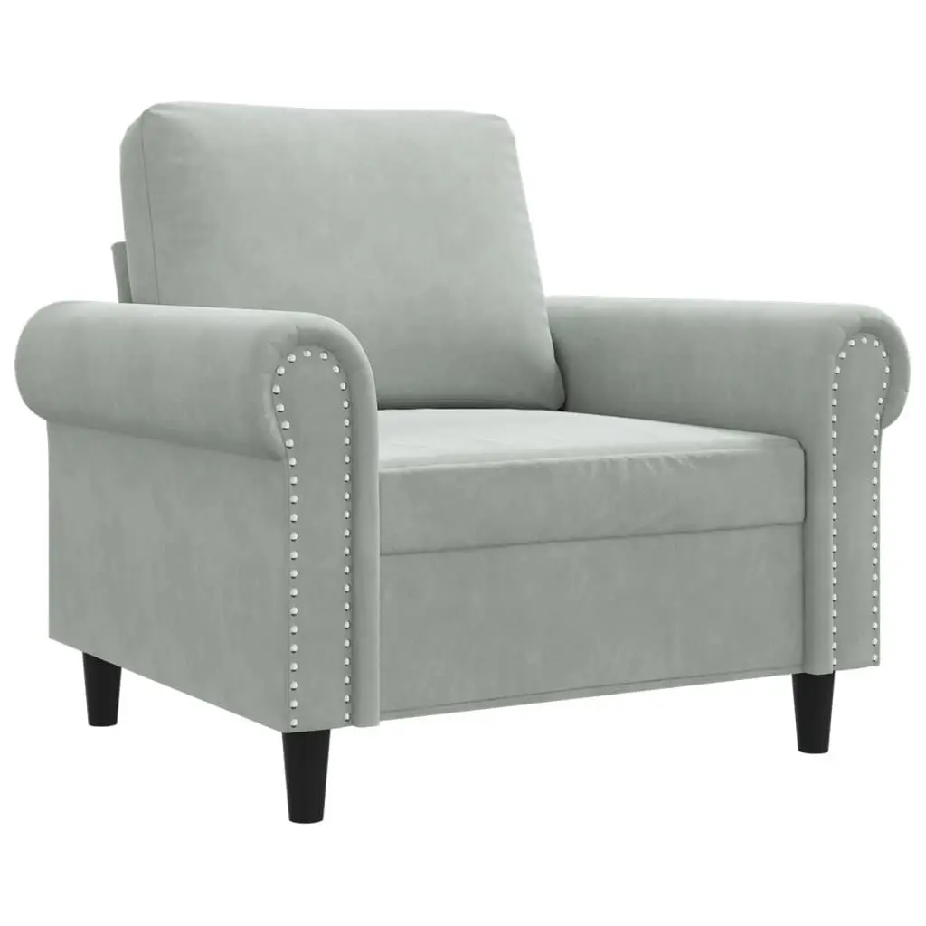 2-Seater Sofa Dark Gray 47.2 Inch Velvet Compact Living Room Couch