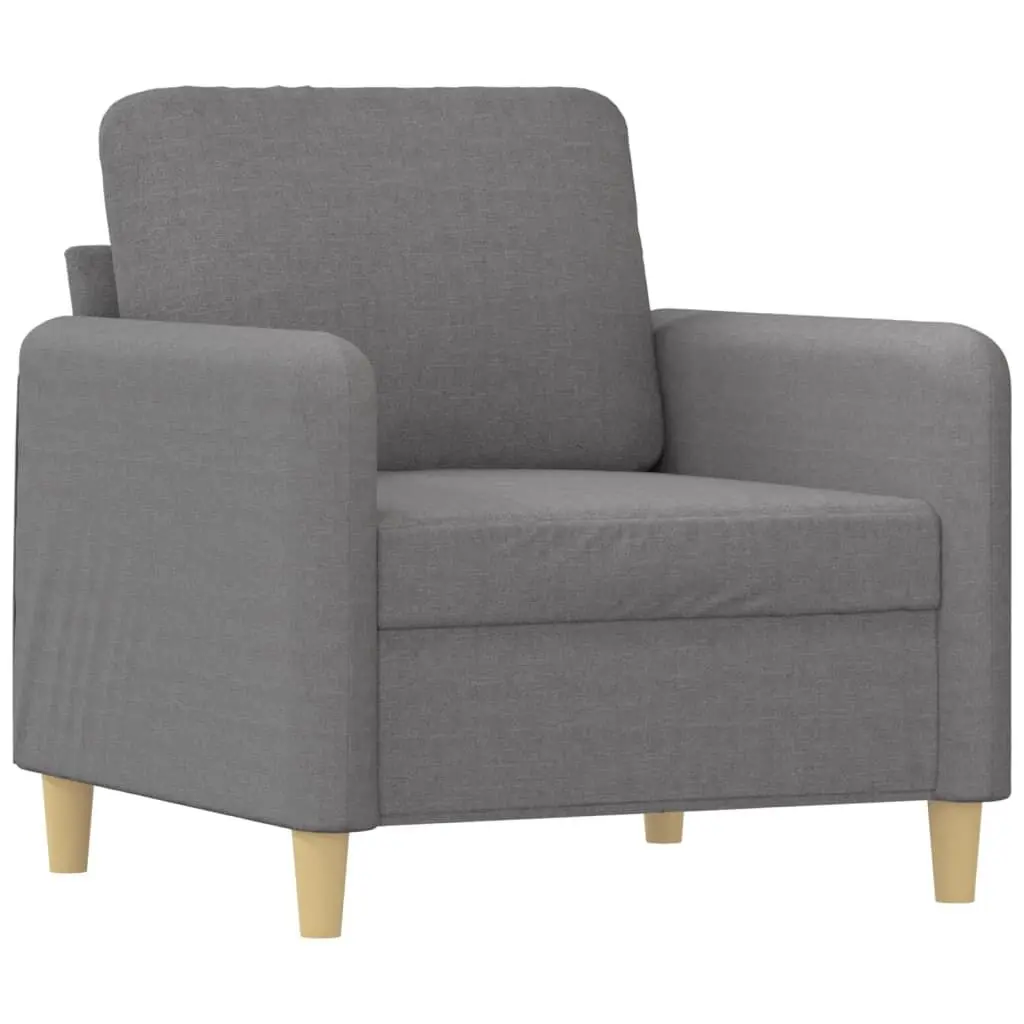 2-Seater Sofa Light Gray 55.1 Inches Fabric Small Sectional Sofa