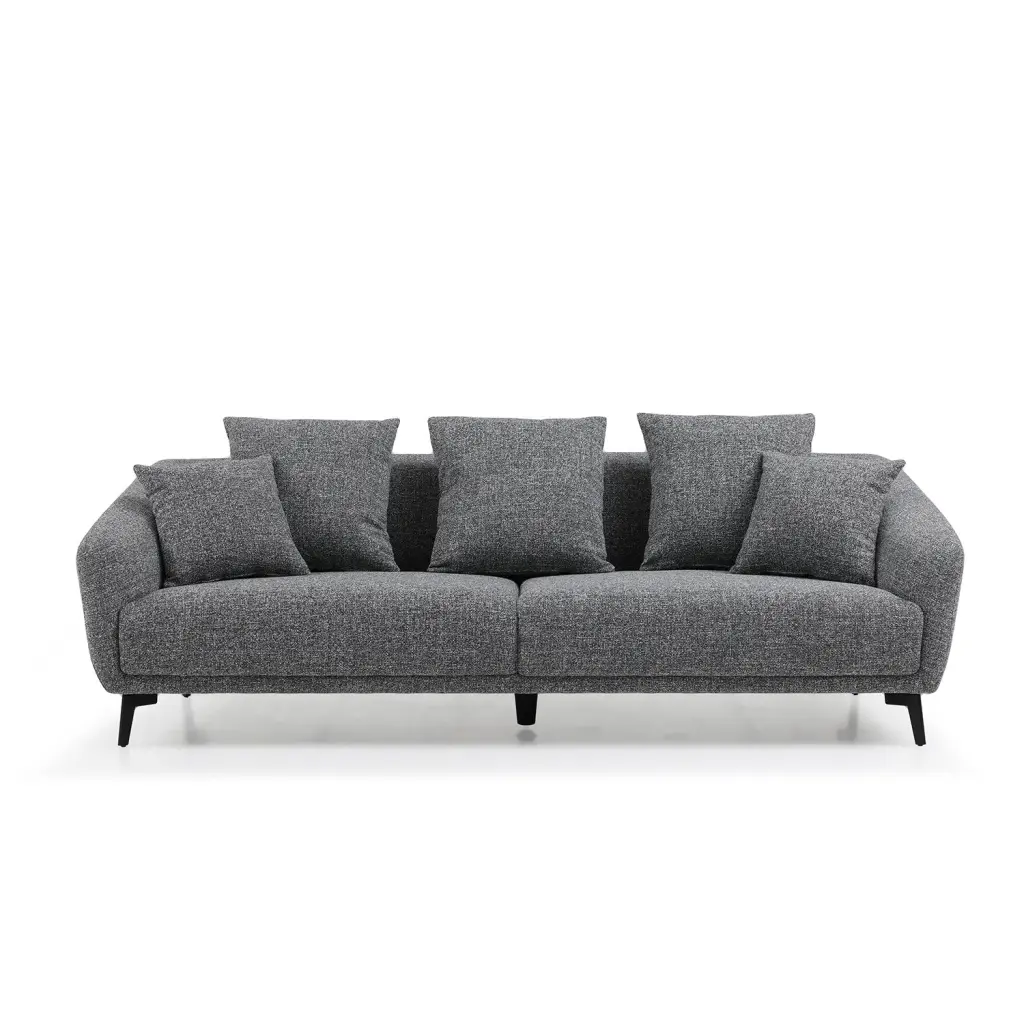 Modern 3 Seater Sofa Couch Upholstered Three Cushions justone interior