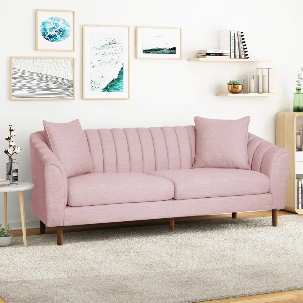 3 Seater Sofa Blush Material nh-inmax