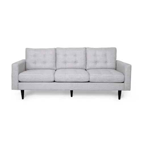 3 Seater Sofa Beige Material Living Room