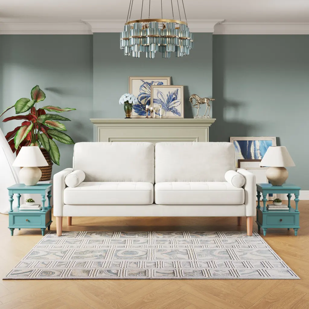 Jos 67.7 Inch 3 Seater Sofa Couch Living Room Modern Sofa Small Couch wendy-s store