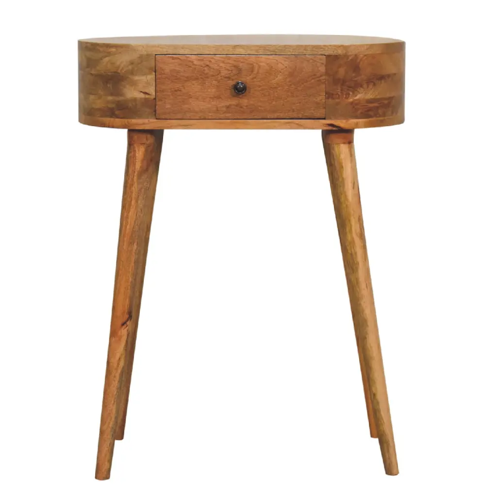 Modern Light Oak Mango Wood Freestanding Accent Cabinet Living Room artisan furniture
