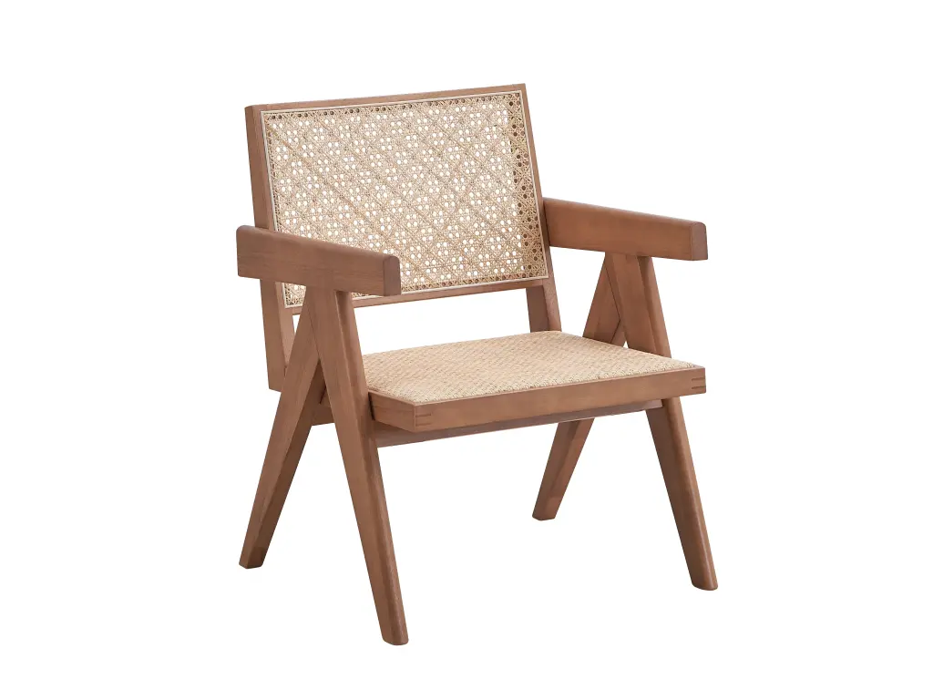 Velentina Rattan Accent Chair Natural Finish Living Room or Patio acme onsite store