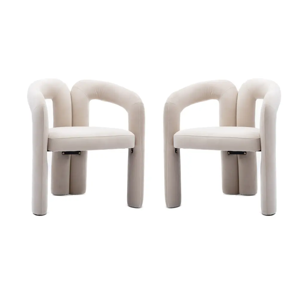 Coolmore Contemporary Velvet Upholstered Accent Dining Chair coolmore w-395