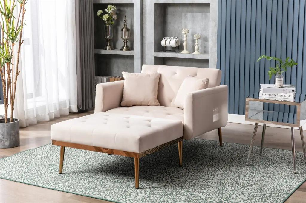 Coolmore Fashionable Classic Style Chaise Lounge Accent Chair coolmore w-395