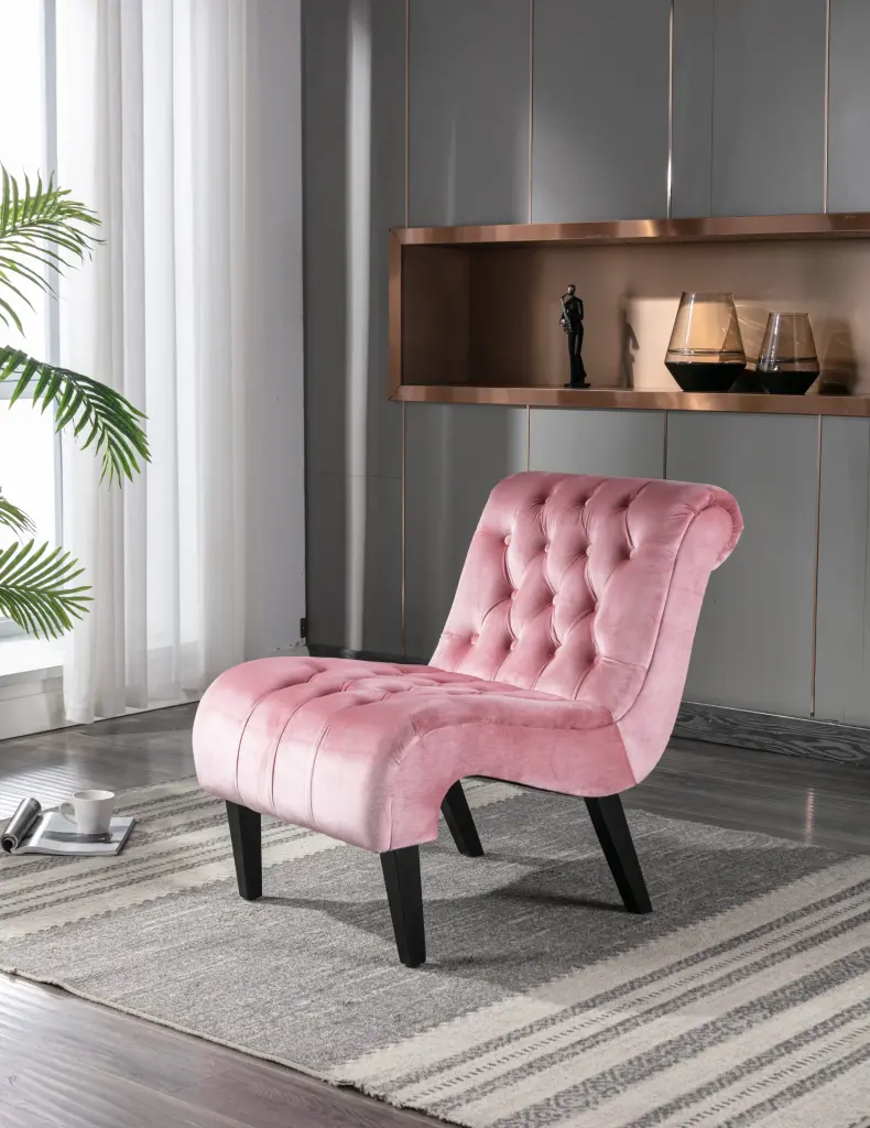 Coolmore Modern Velvet Armless Accent Living Room Chair Leisure Chair coolmore w-395