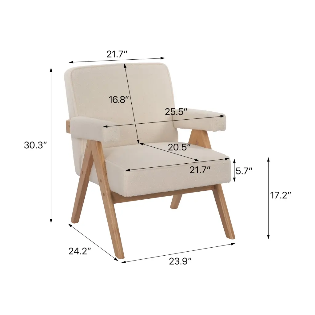 Hengming Timber Leg Leisure Chair Handrails And Cushions hengming store