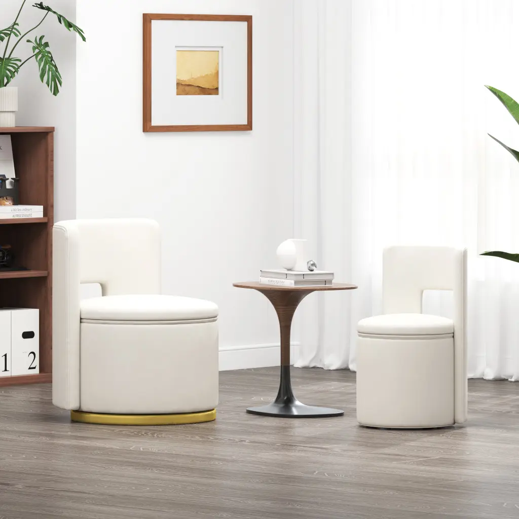 360 Degree Swivel Chair Under Seat Storage Comfy Living Room Chair huazhao furniture