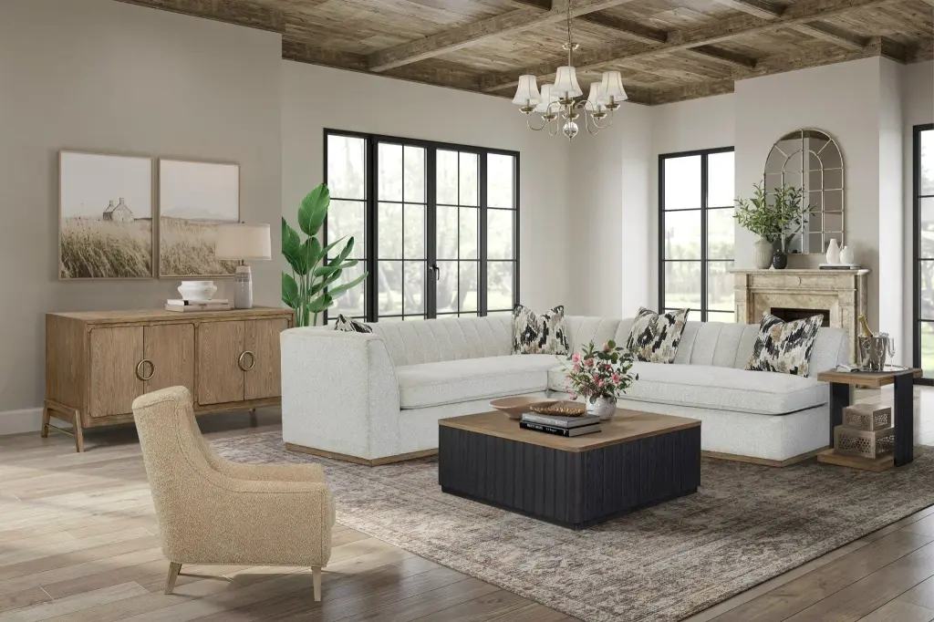 Hi Back Accent Chair Carmel Light Brown Upholstered ihomefurnishings