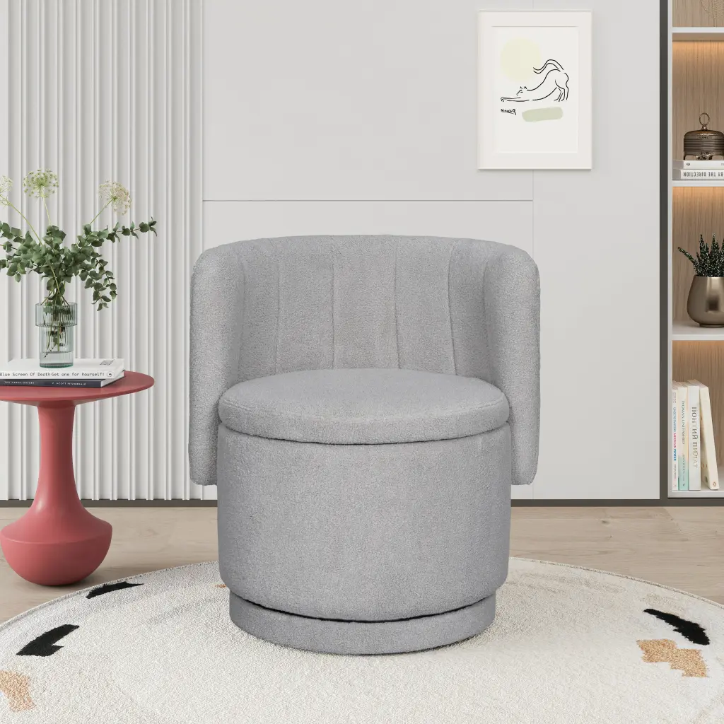 360 Degree Swivel Sofa Chair Storage Space Bedroom or Living Room junbed