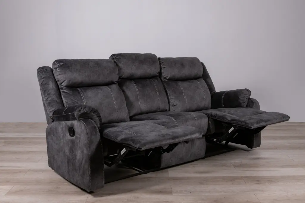 Sonet Domino Granite RS Gray Fabric 1-Seat Chair luxe modern furniture