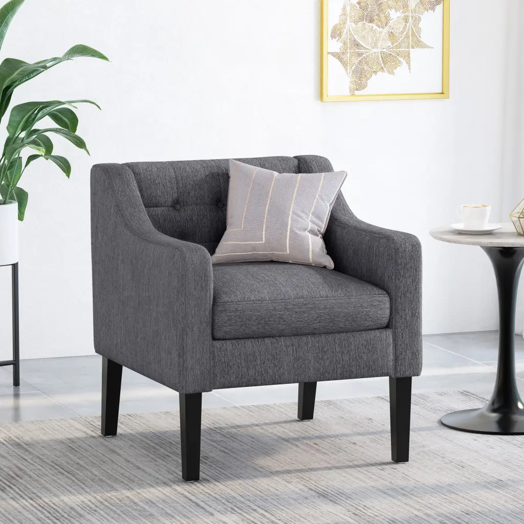 Accent Chair Charcoal Fabric nh-cloudhouse