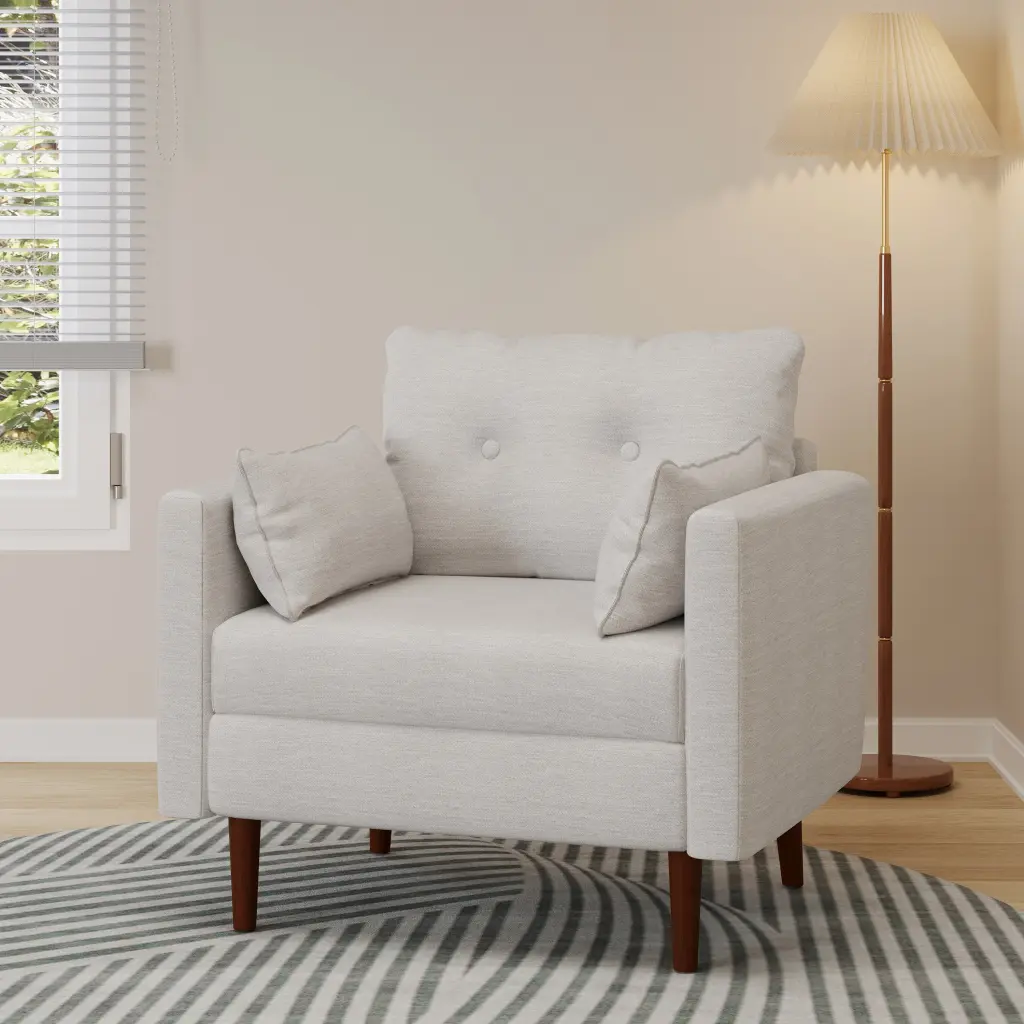 Beige Club Chair Living Room or Office nh-ihave