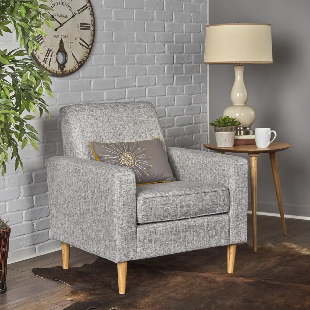 Club Chair Light Gray Fabric nh-ihave