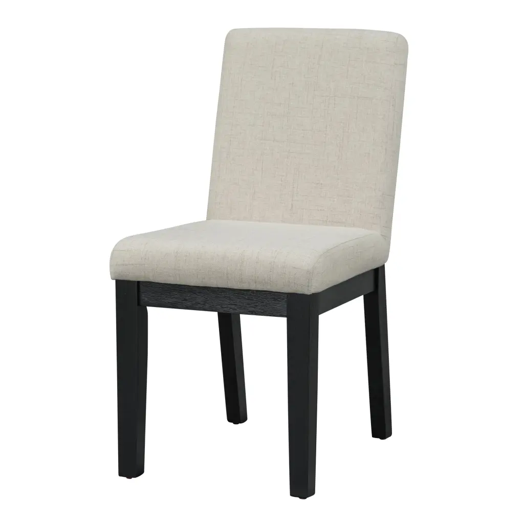 Effortless And Modern 4 Piece Upholstered Chairs Black Legs Living Room rnb