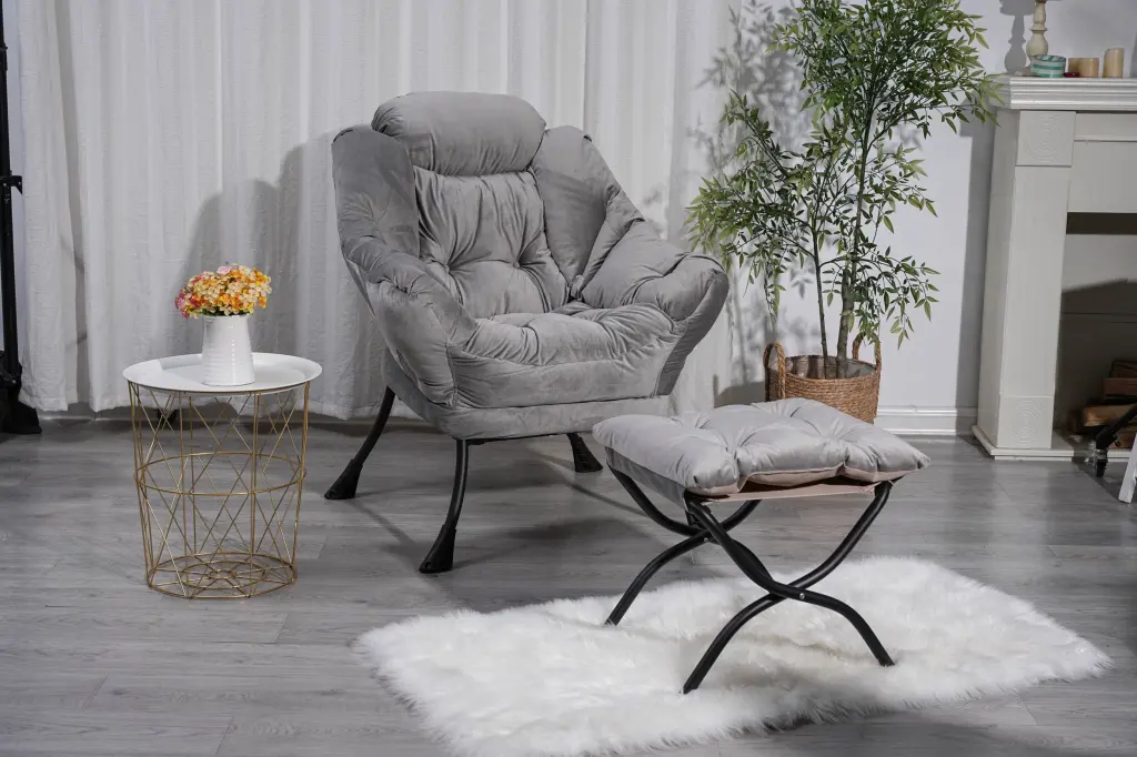 Living Room Chairs Modern Cotton Material Lazy Chair Accent Contemporary rnb