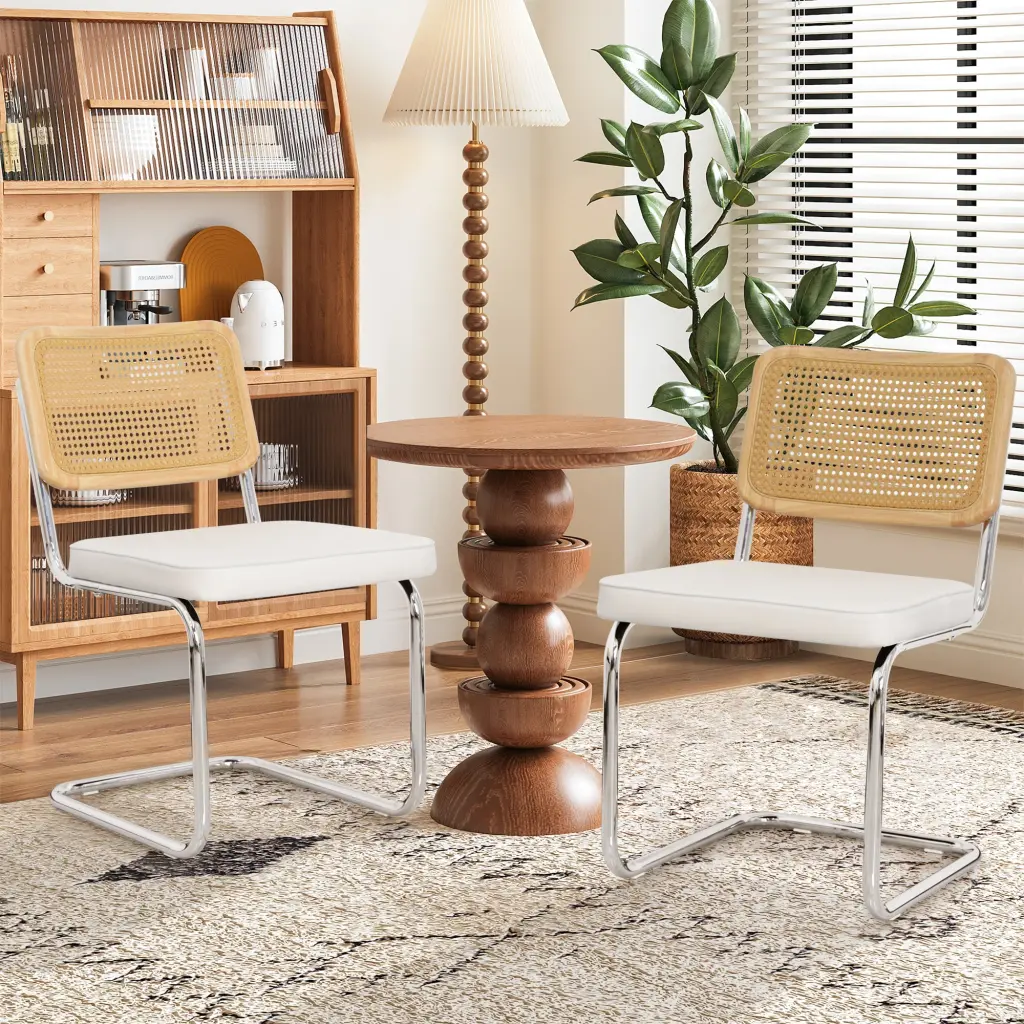 Mid Century Modern Dining Chairs Set 2 Velvet Accent Chairs Wood Legs rnb