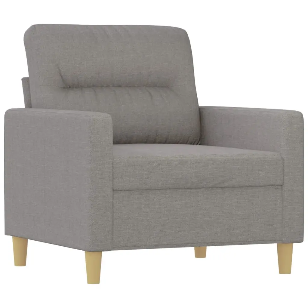 Sofa Chair Light Gray 23.6 Inches Fabric Accent Chair