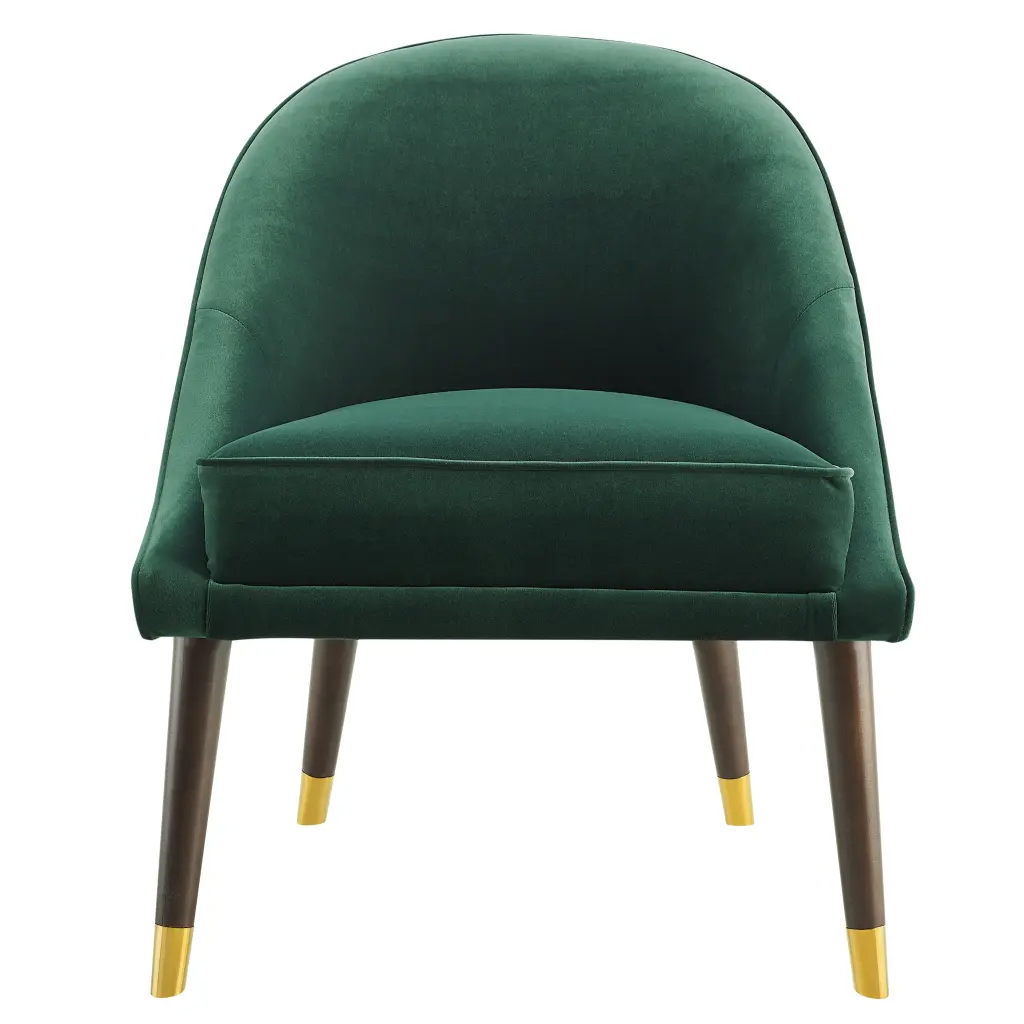 Avalon Velvet Accent Chair Emerald Green Faux Hide steve silver furniture
