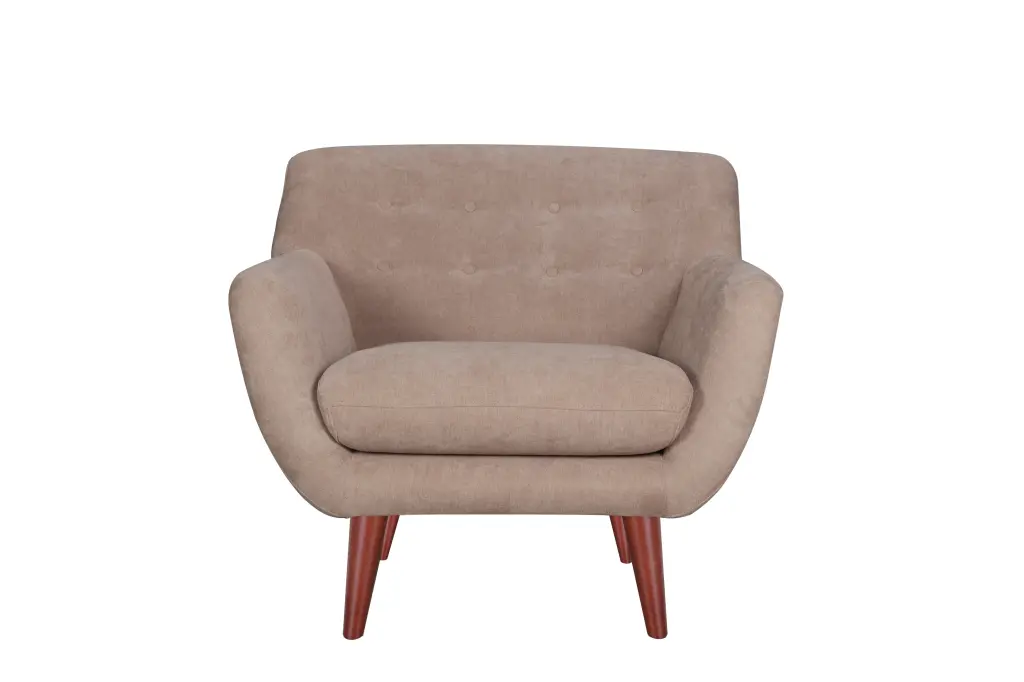 Brenna Chair Tan Upholstered Fabric Living Room or Office western ace furniture- inc