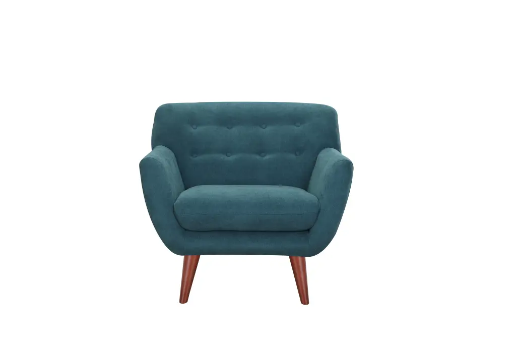 Brenna Chair Teal Upholstered Comfortable Lounge Chair western ace furniture- inc