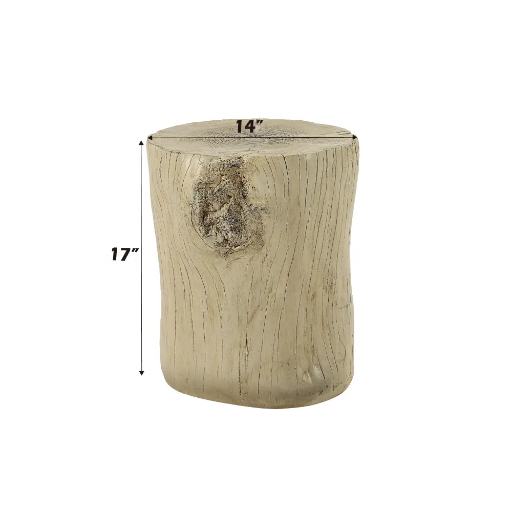 Gene - Fiber Concrete Accent Table - Cocoa