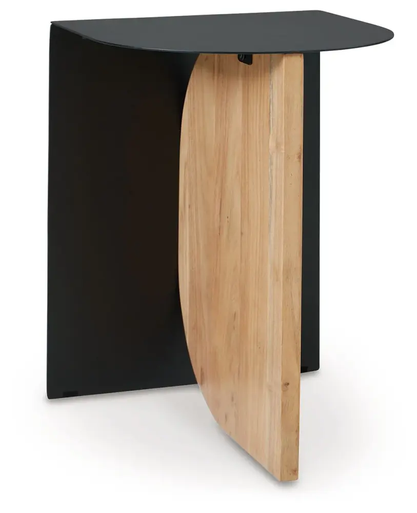 Ladgate - Accent Table - Onyx / Natural Living Room