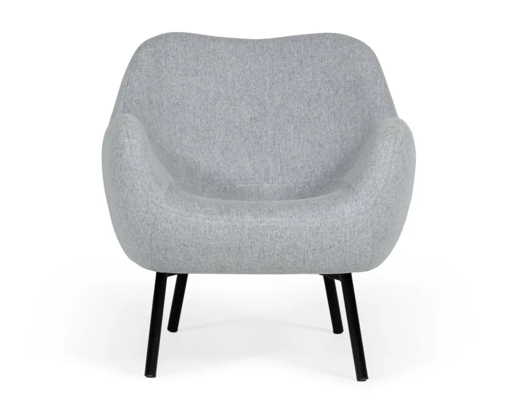 Modrest Peyton - Up-to-date Grey Fabric Accent Chair Scandinavian Design