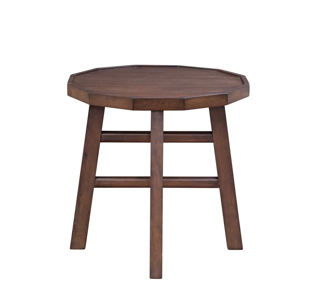 Paisley Side Table Brown Wood Accent Table Living Room Or Bedroom steve silver furniture