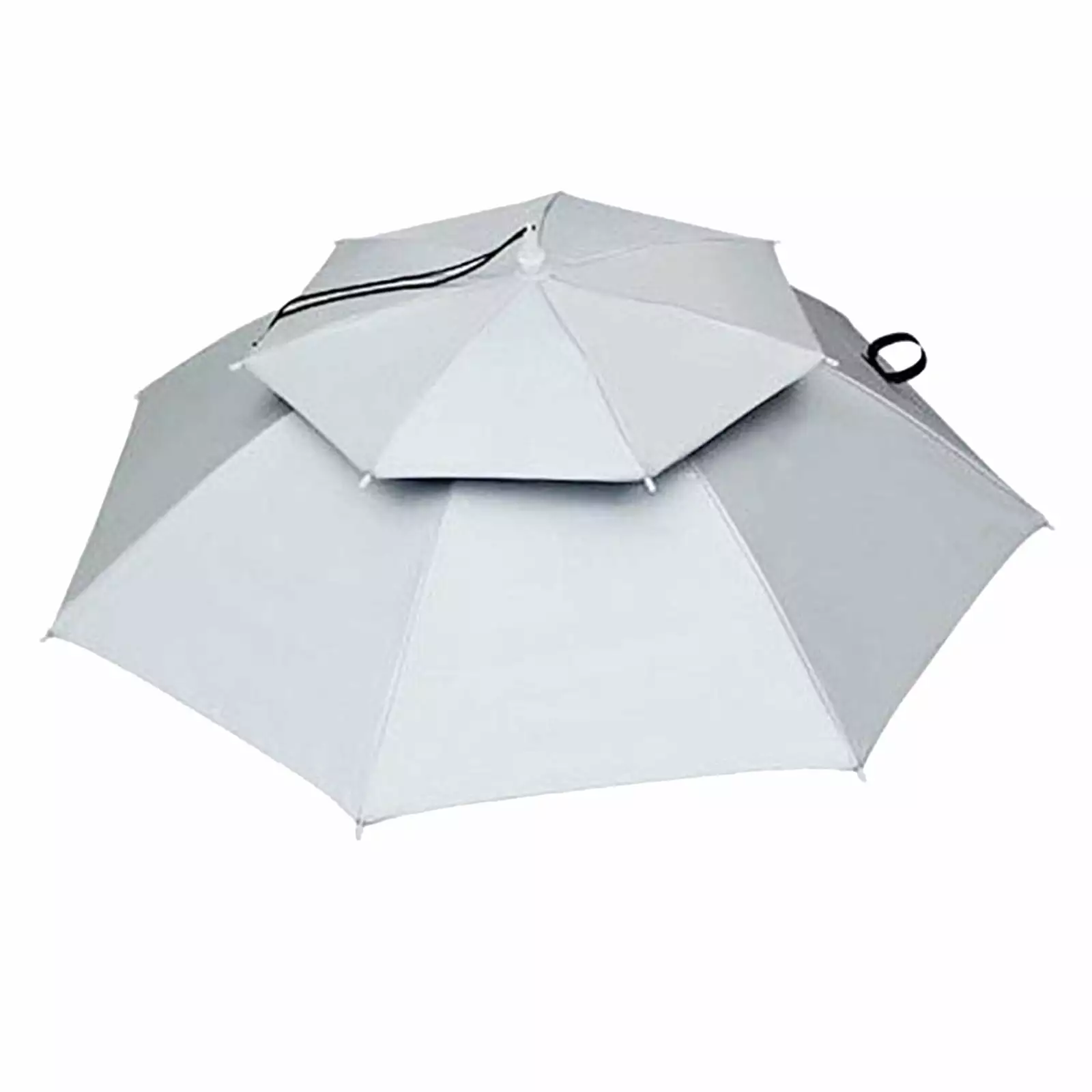 SIfdSeng Weight Hook Hands Free Uv Protection Head Umbrella Double Layer Fishing Gardening Beach One