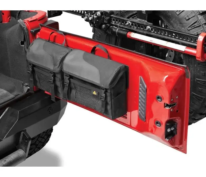 Jeep Wrangler JK/TJ/YJ Bestop Roughrider Tailgate Organizers - Jet-black Diamond