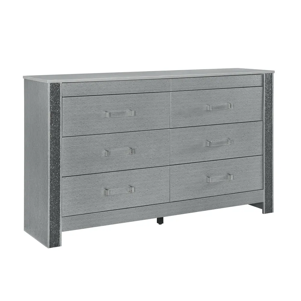 Lorenzo - Dresser Hidden Jewelry Compartment And Bar Processes - Silver