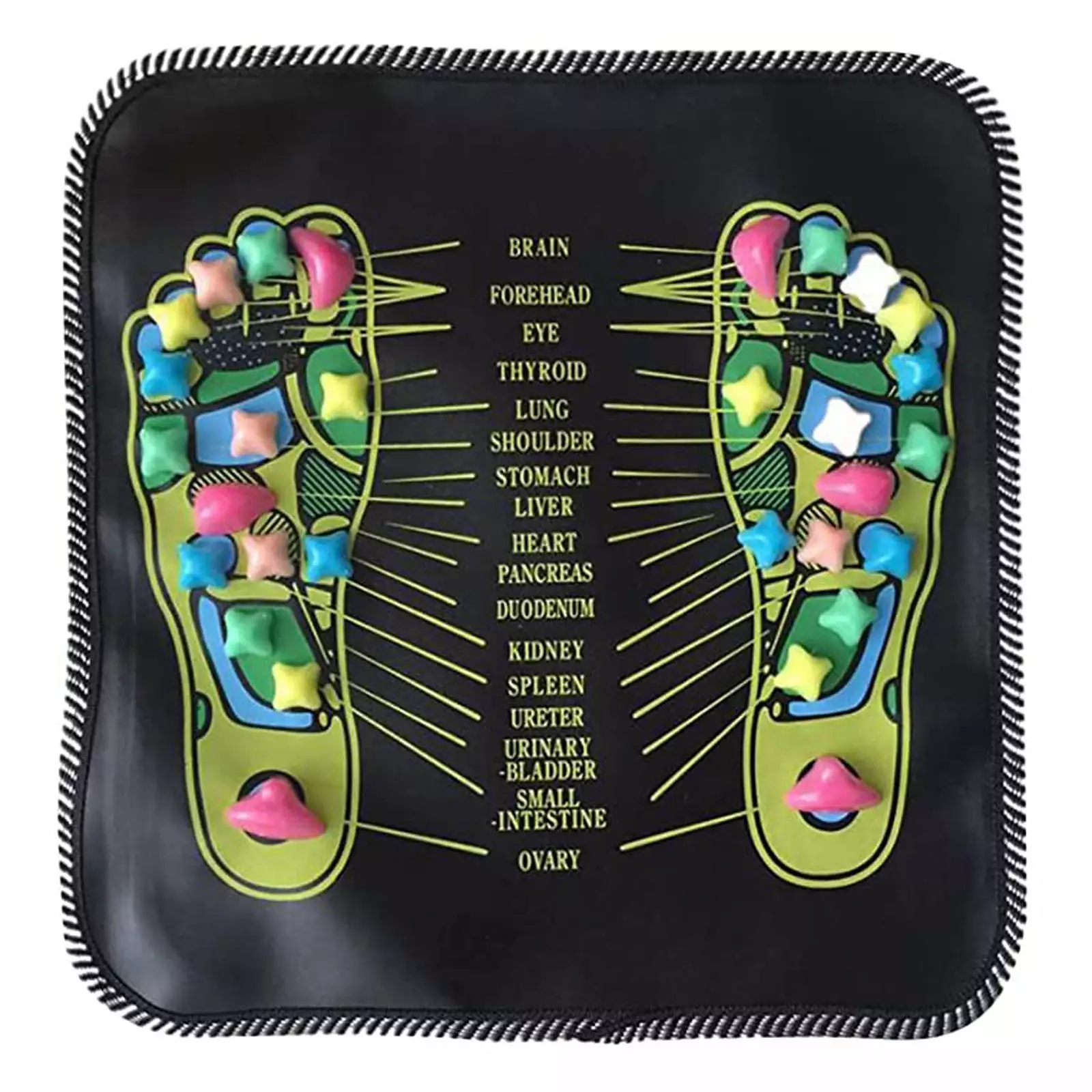 ZiSUGP Physical Massage Foot Cushion Pad Acupoint Therapy Pain Relief Yoga Wheel Back Massager