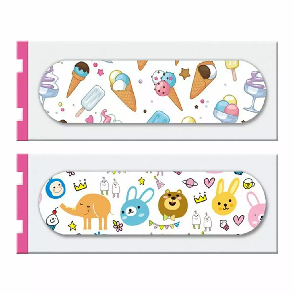 ZiSUGP 120PCS Cartoon Waterproof Square Band Aid Adhesive Bandages Disposable First Aid