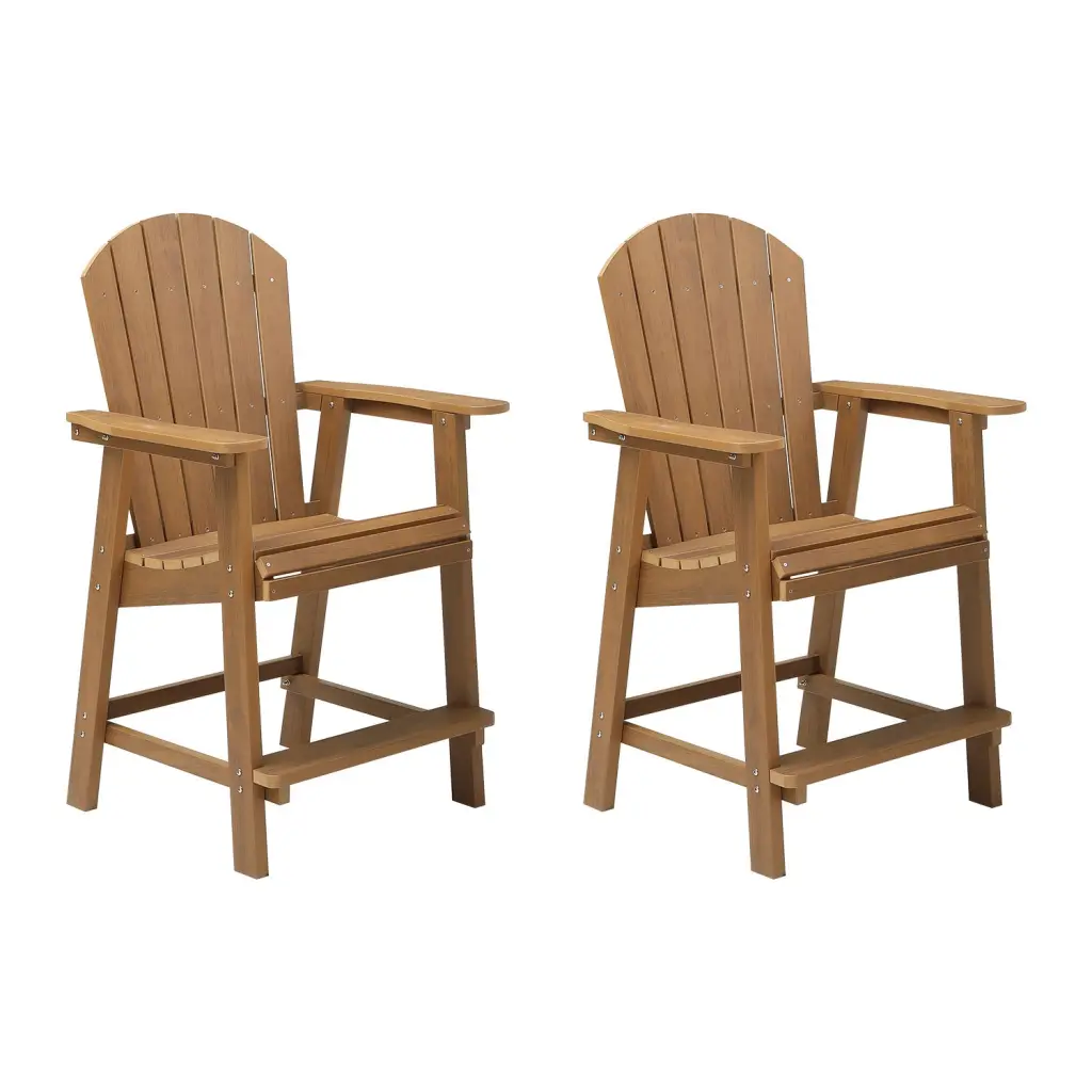 Hips Bar Chair Armrest Patio Bar Chair Set 2 Adirondack Chairs Outdoor Furniture justone outdoor -premium-