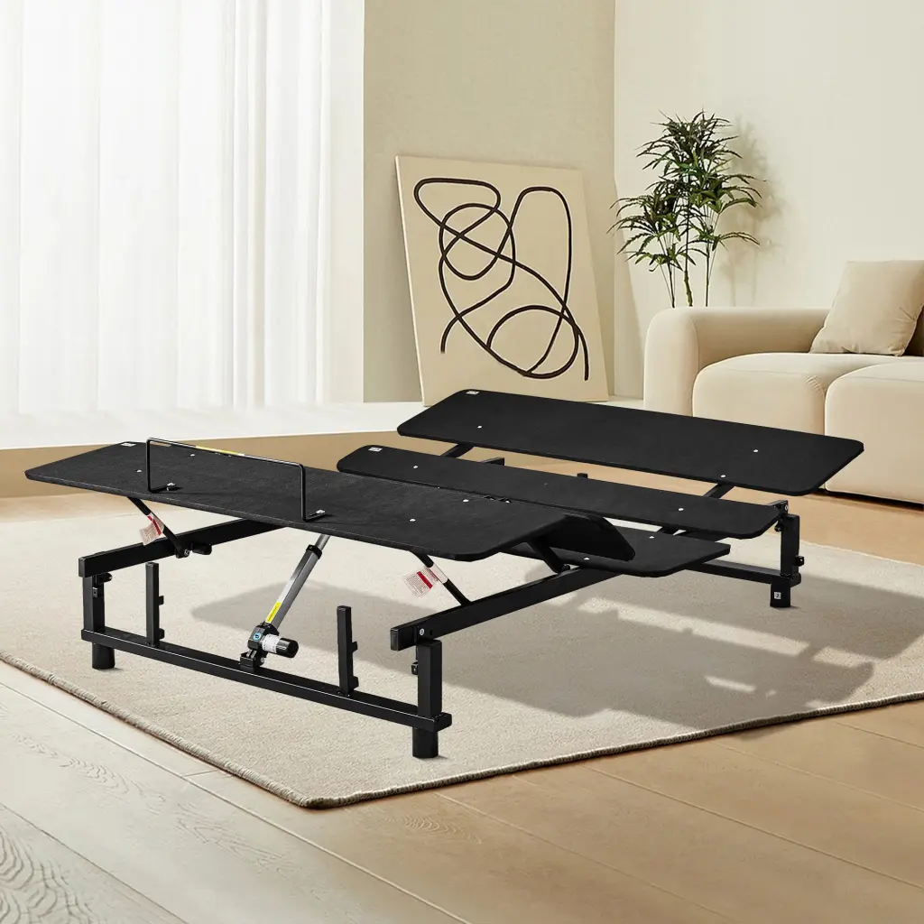 Customizable Bed Base Frame Queen Bed Frame Head And Foot Incline Adjustable Base kbd tech