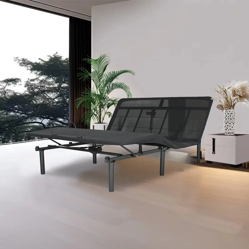 Customizable Bed Base Fold to Half Queen Motorized Head and Foot Incline Adjustable rnb