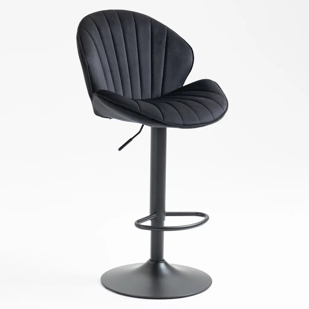 Set 2 Adjustable Bar Stools Back And Footrest Counter Height Stools weehaa furniture