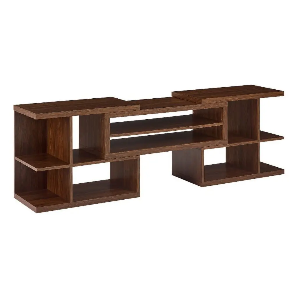 MOROCCO Adjustable Wood TV Stand - Dark Walnut Walker Edison