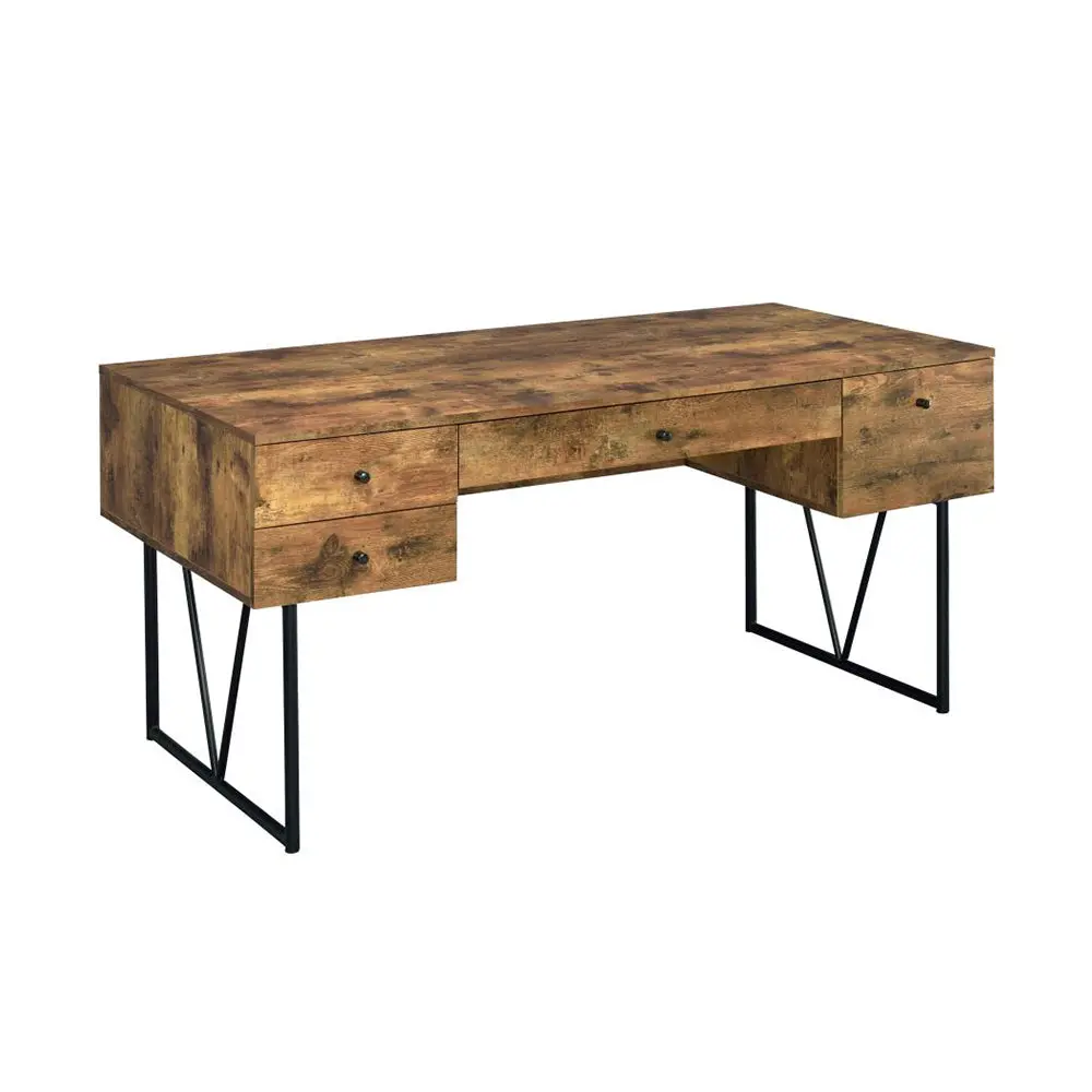 4 Drawer Writing Desk Antique Nutmeg And Black Brown Writing Desk simple relax