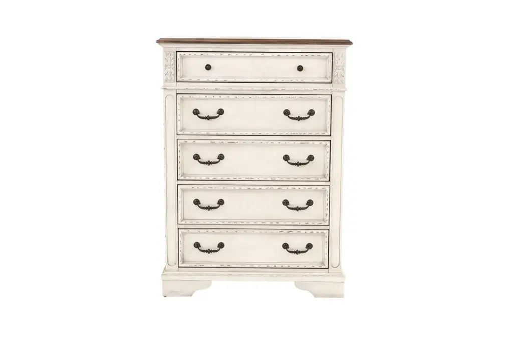 Antique White Timber Chest Drawers Bedroom Formal 1 Piece Storage kanepe