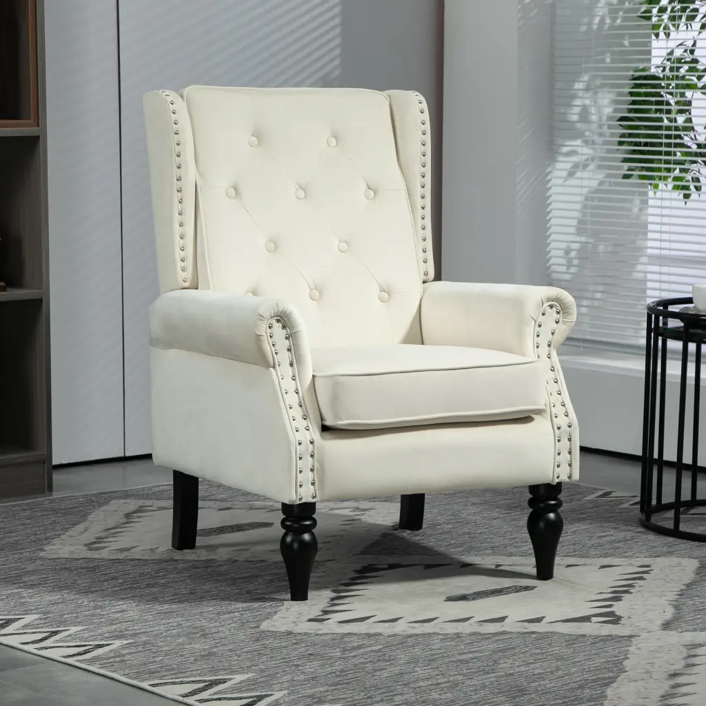 Coolmore Timber Frame Armchair Modern Accent Lounge Chair Sturdy Design coolmore w-395