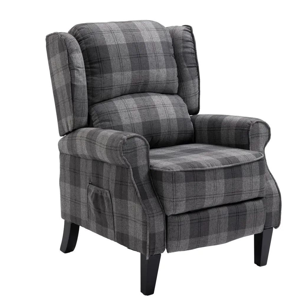 Vintage Armchair Sofa Cozy Upholstered Leisure Chair Recliner hortus oasis