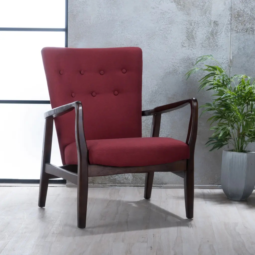 Brick Red Arm Chair Living Room or Office nh-cozy home