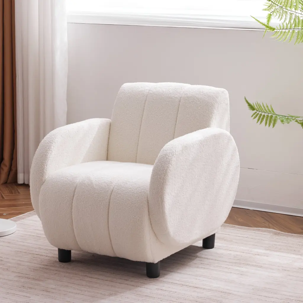 Modern Upholstered Armchair Reading Chair Single Seater rnb