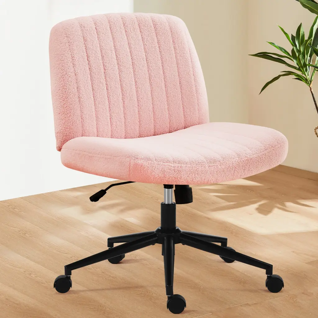 Office Chair Backrest Armless Office Chair Customizable Swivel Comfortable Seating Ergonomic Design w2201