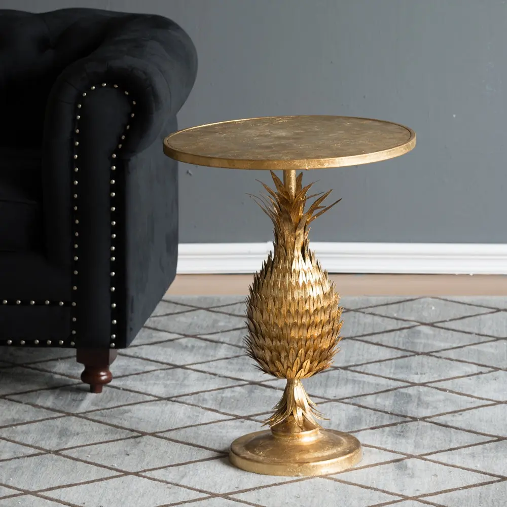 20.5x20.5x26.8 Inch Pineapple Table Art Deco Living Space Accent Table w2078