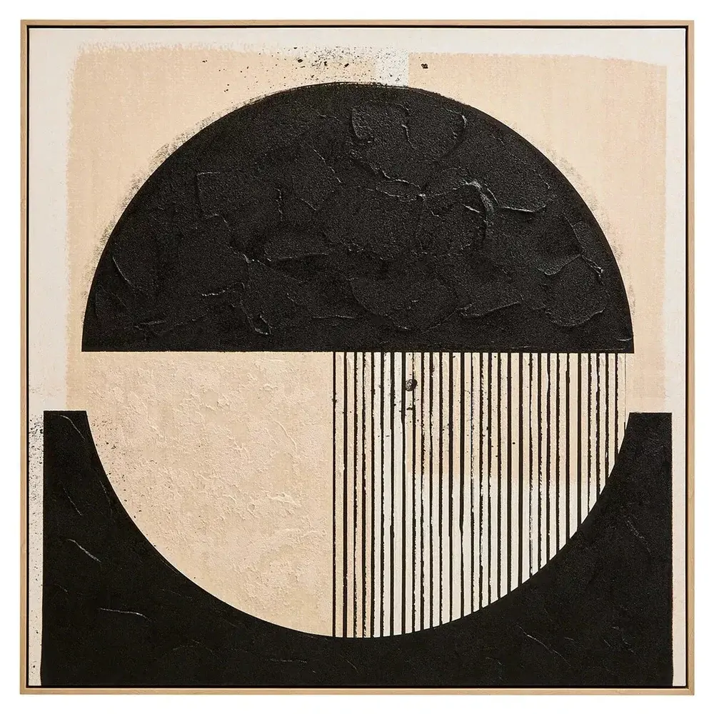 Astratto Black & Cream Wall Art